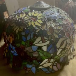 Slag Glass Lamp Shade 