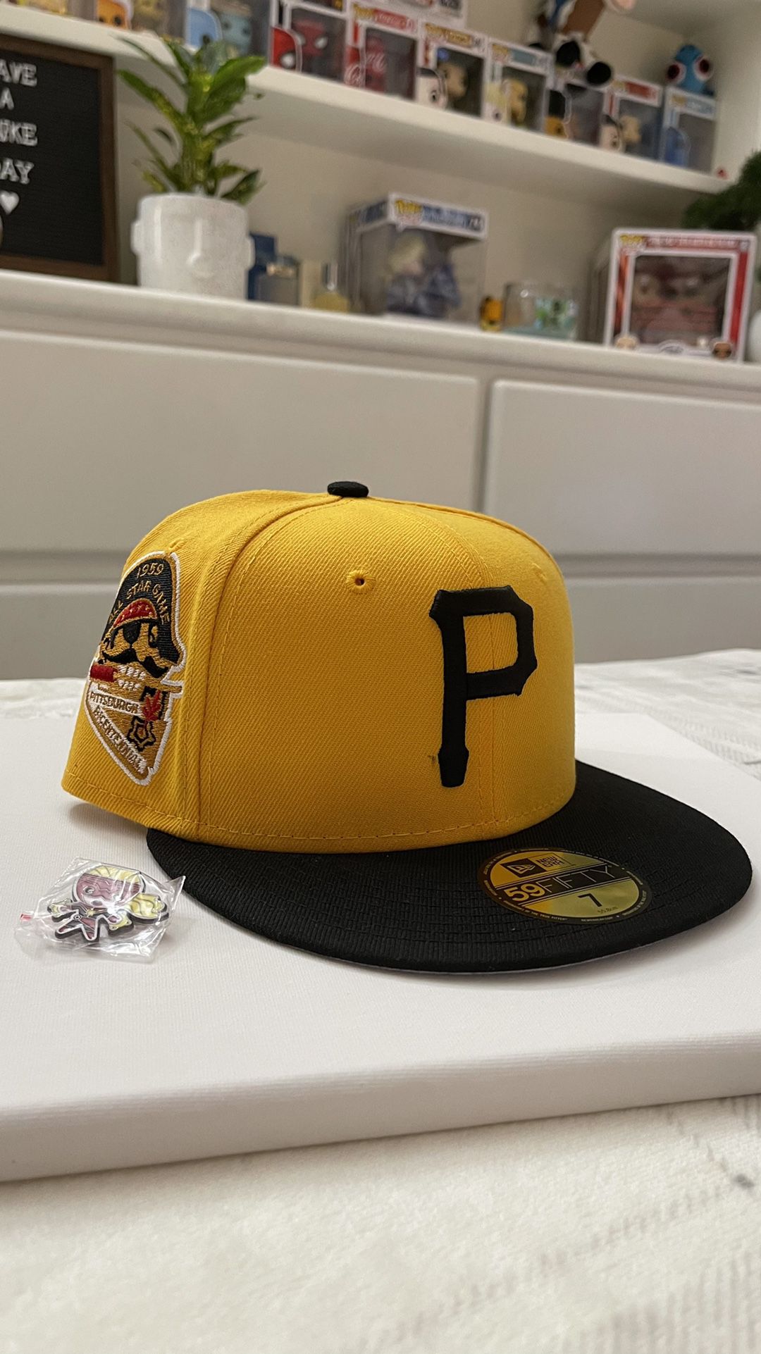 New Era Yellow Pittsburgh Pirates 1959 All Star Fitted  Size 7
