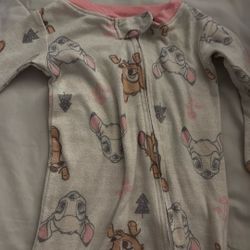 Two Disney Bambi Onesie Size 9M
