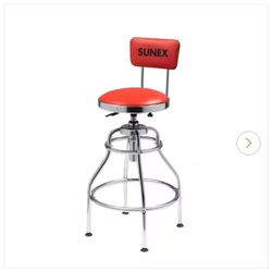 BRAND NEW IN BOX SUNEX TOOLS Chrome Hydraulic Shop Stool