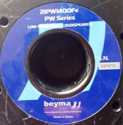 Beyma 21" woofer 21PW1400Fe