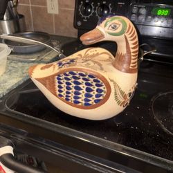 Large Tonala Duck Handpainted Bird 