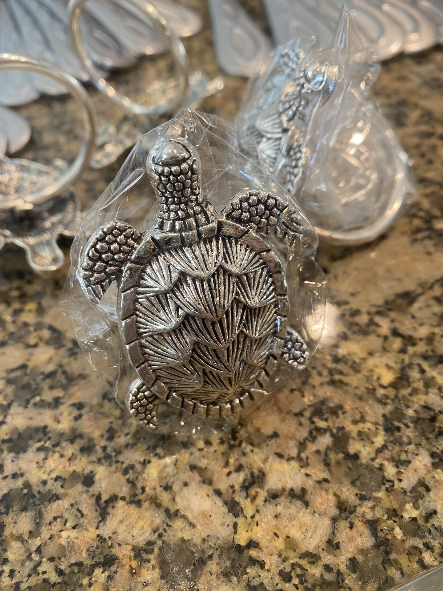 Metal Turtle Napkin Rings Brand New 