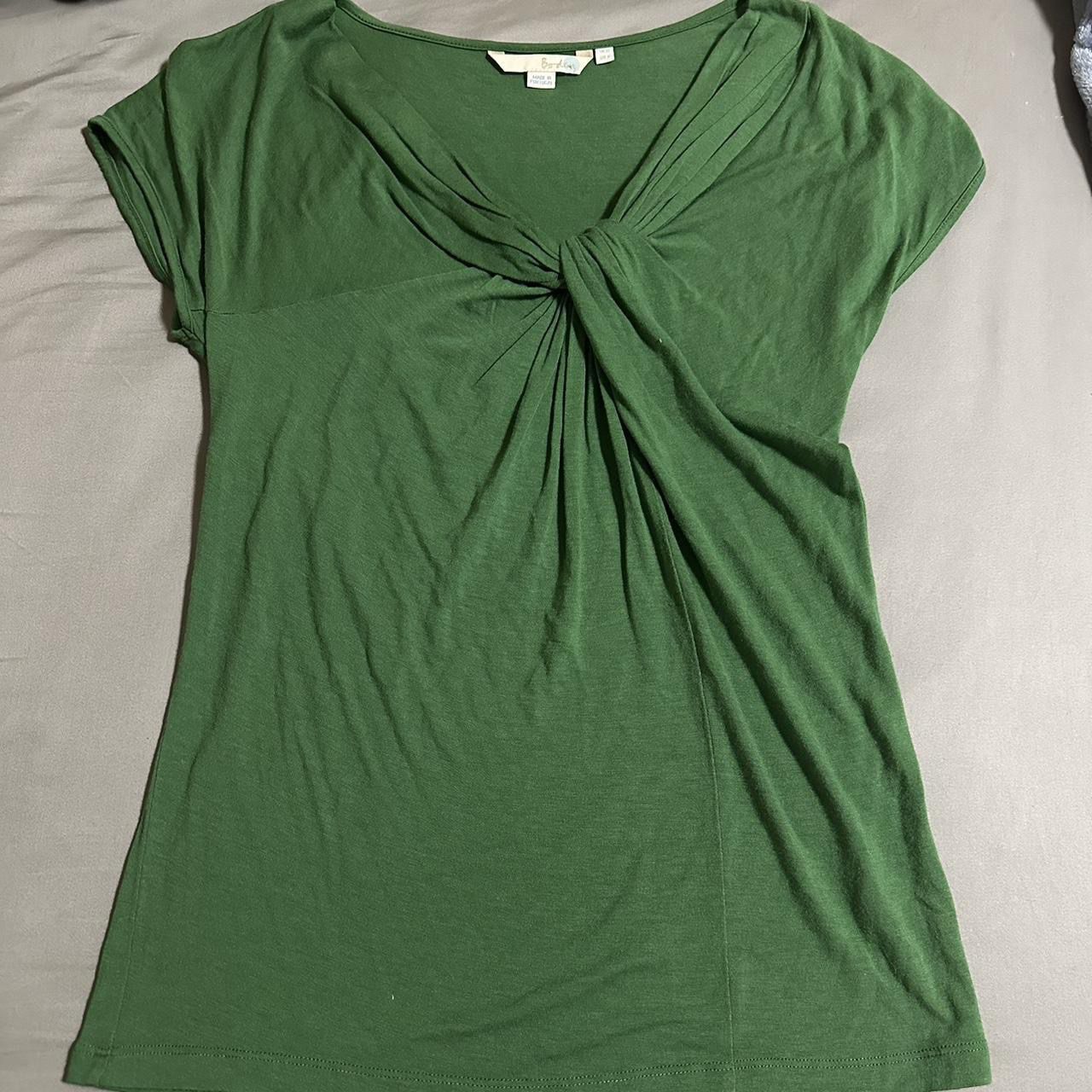 Biden Green Knotted Top Shirt (US 6/UK 10)
