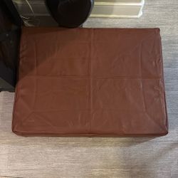 Le dog Brown Leather Dog Bed 
