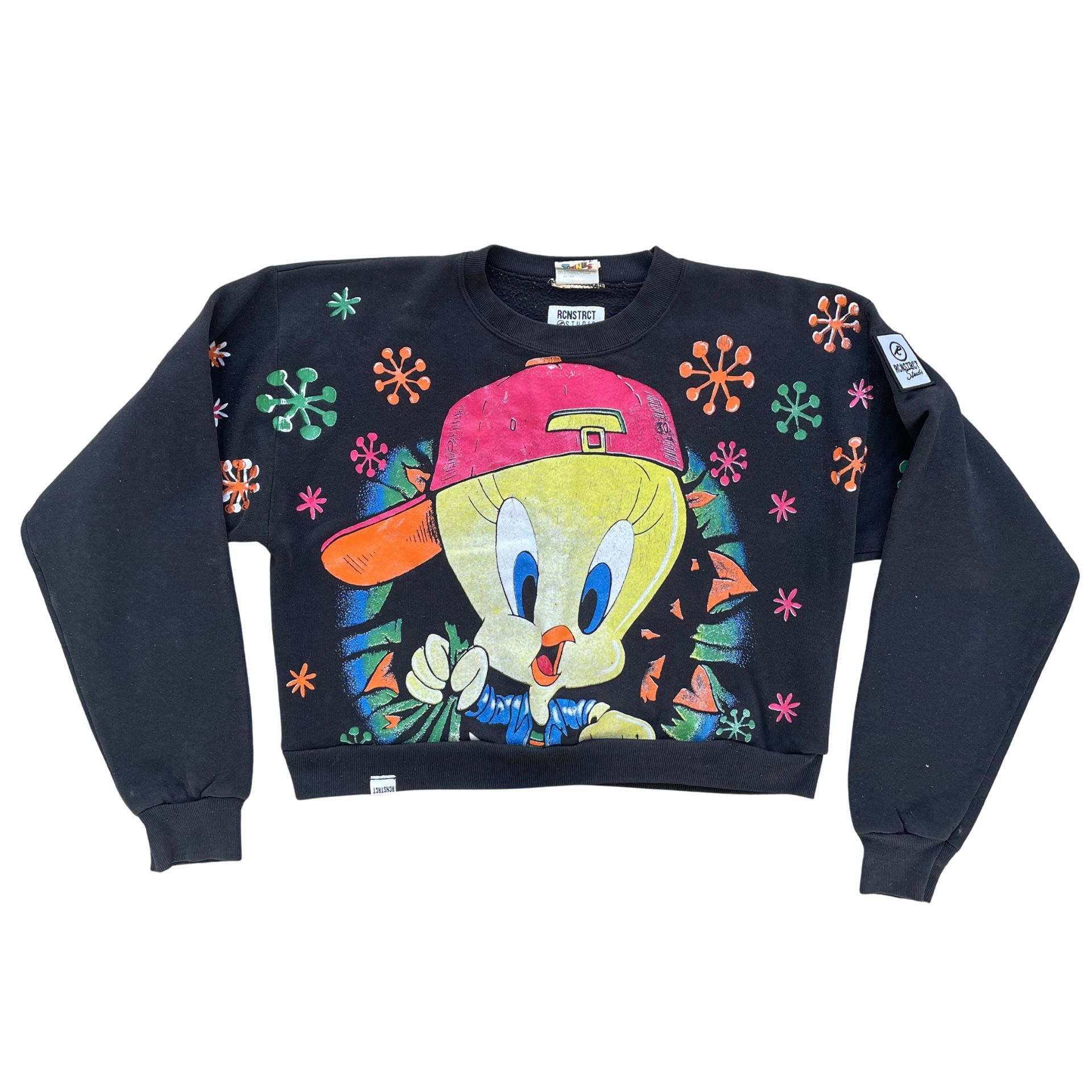Vintage 1995 Looney Tunes Tweety Bird Crewneck Sweatshirt Size Large