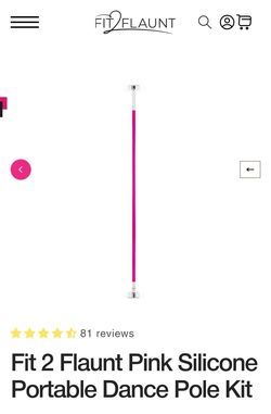 Pink silicon  stripperpole