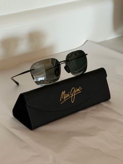 MAUI JIM KOMOHANA MJ446-11M Lightweight Black Rimless Sunglasses Mens Womens