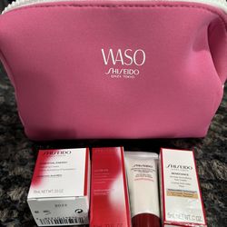 NEW SHISEIDO 4 PIECE SKINCARE SET IN BRANDED BAG $20!!