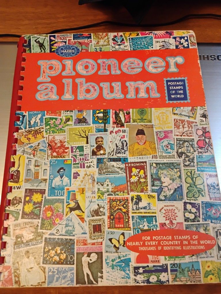 Vintage Pioneer Album Postage Stamps of The World
