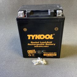 YTX14AH-BS  - Maintenance Free-Sealed AGM ATV Motorcycle Battery. Sealed Lead Acid Battery