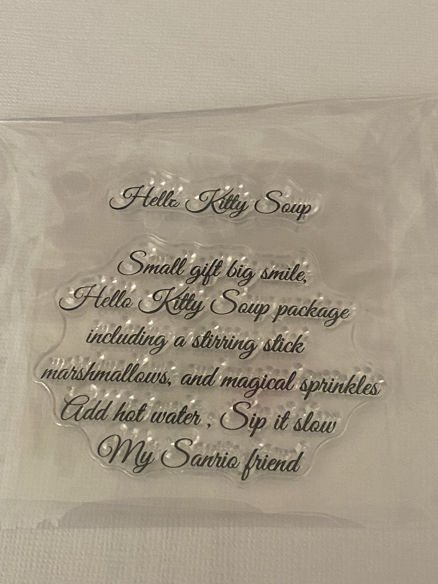 Hello Kitty Soup Stamp Set / Hot Cocoa