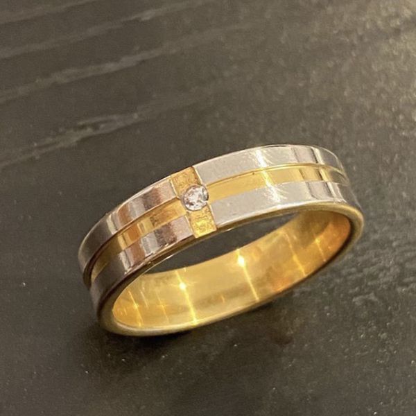 Unisex 18K Gold plated Ring - Code A57