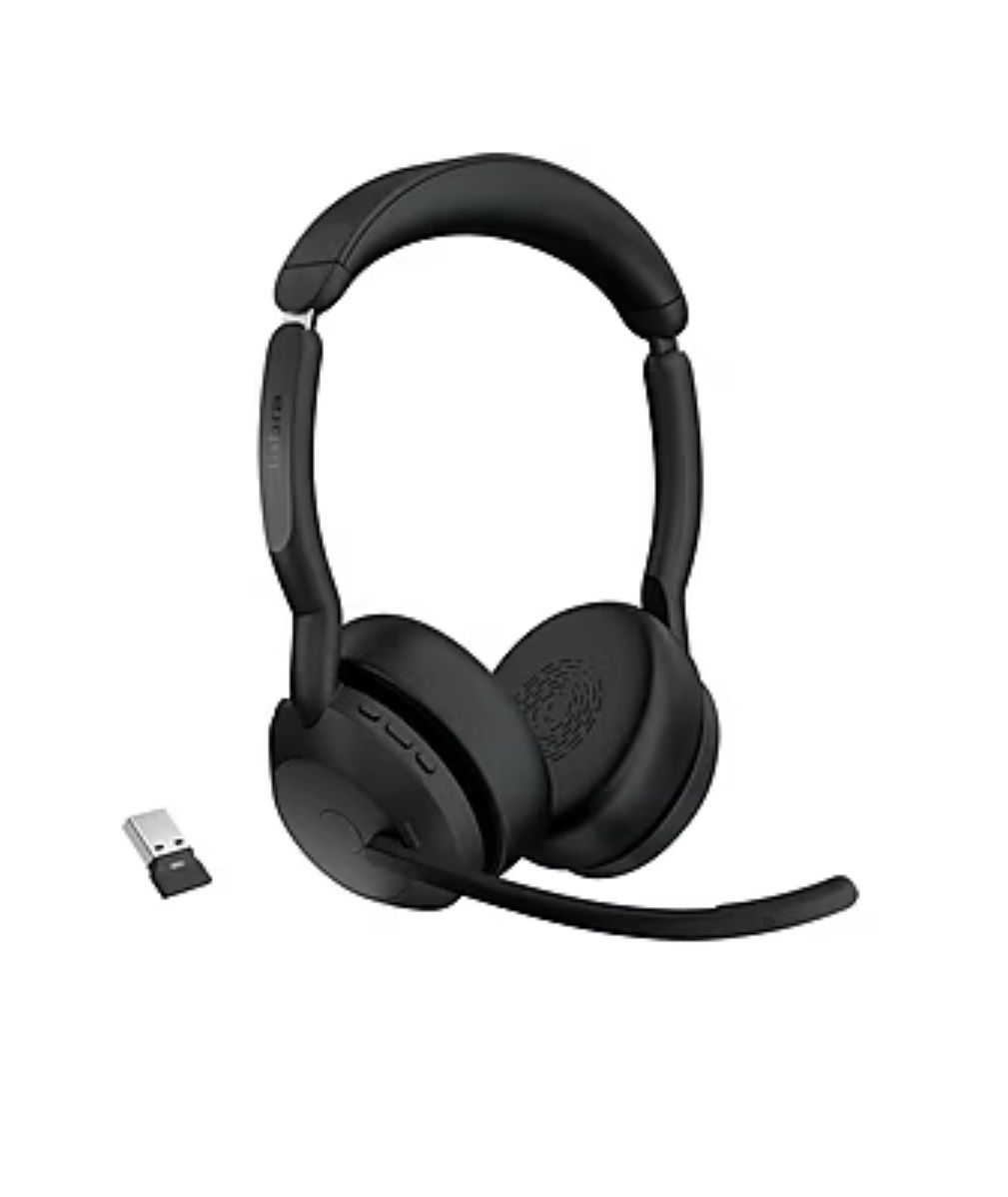Jabra Evolve2 55 Wireless Noise Canceling Bluetooth Stereo Headset