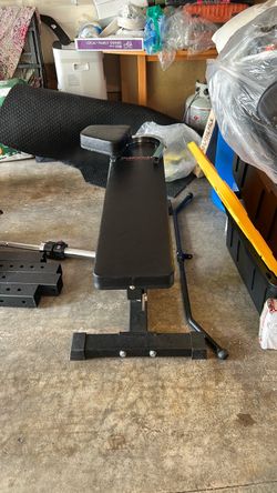 adjustable Iron Master super adjustable red bench – heavy duty, right