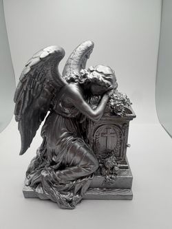 Kneeling Angel Mourning Figurine Statue
