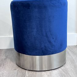 BIRDROCK HOME Round Ottoman Foot Stool - Set of 2