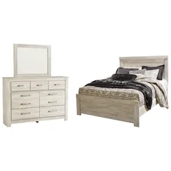 Bellaby Queen Panel Bed with Mirrored Dresser Top-Notch Quality