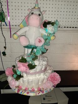 Baby shower diaper cakes