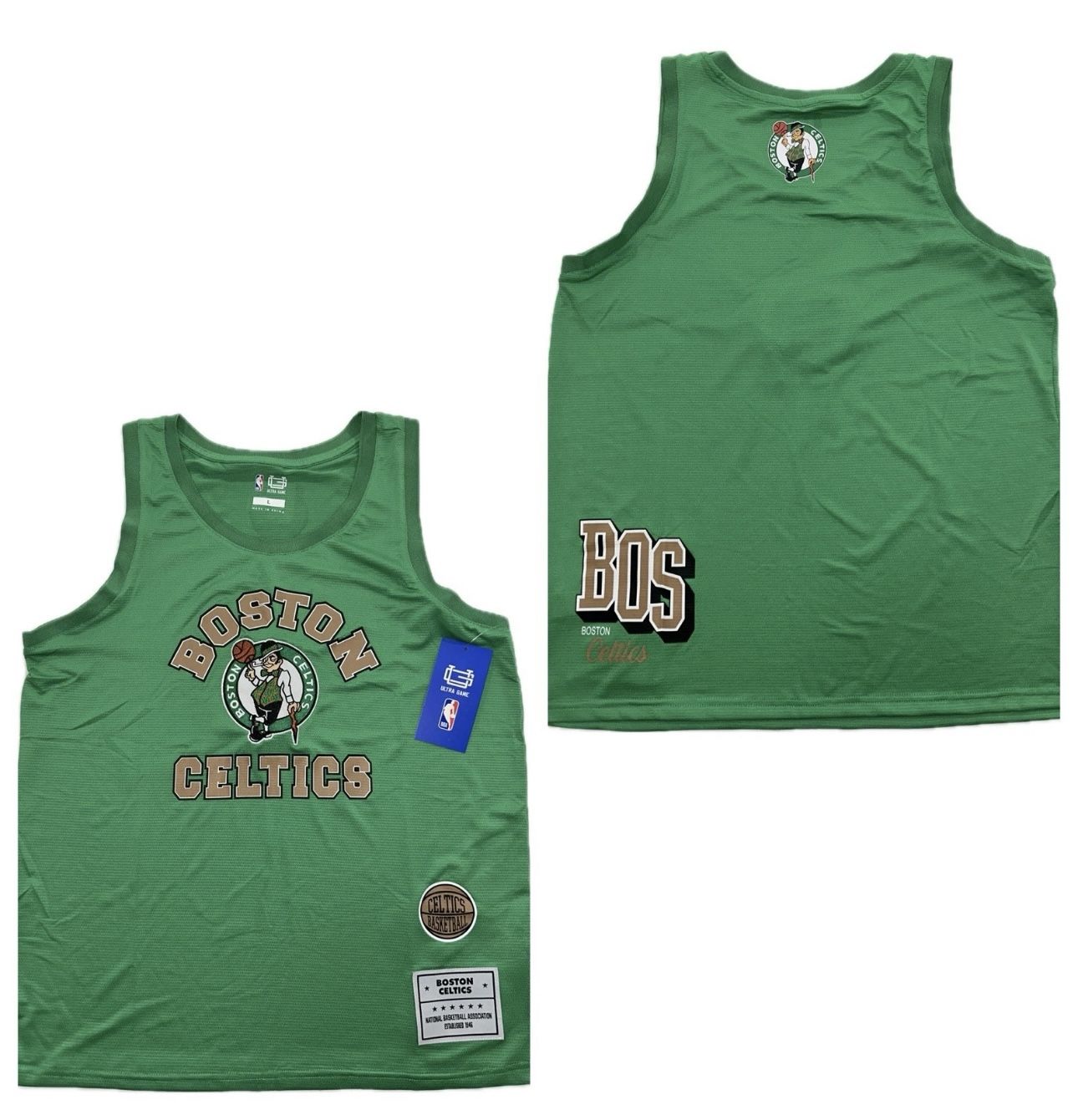 Boston Celtics Jersey Tank Top Men’s Medium-2XL New