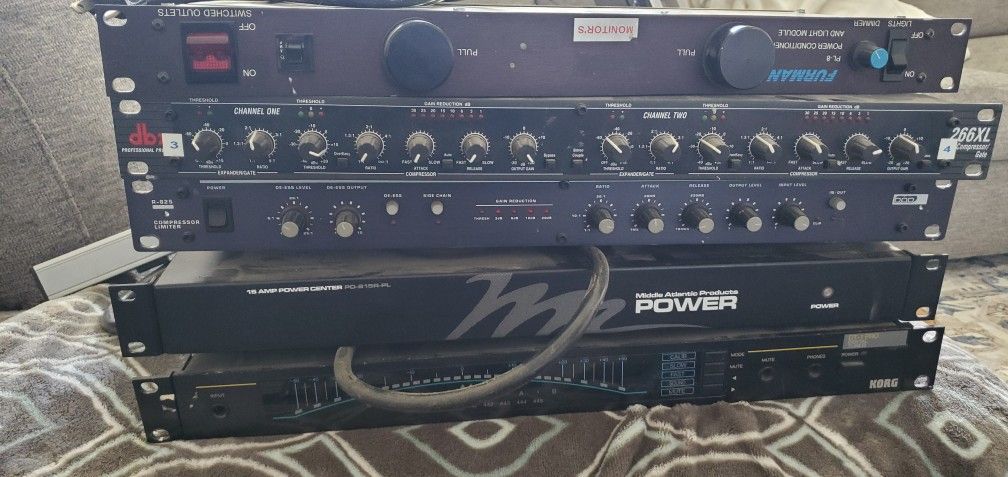 Compresors,Compressors, Conditioners, Korg Equalizer