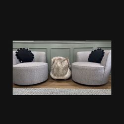 Gray Swivel Chairs