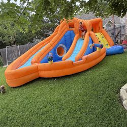 Large Bounce Water Slide Wit Blower Price Firm 