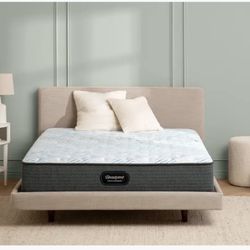 Beautyrest queen mattress with electric adjustable base