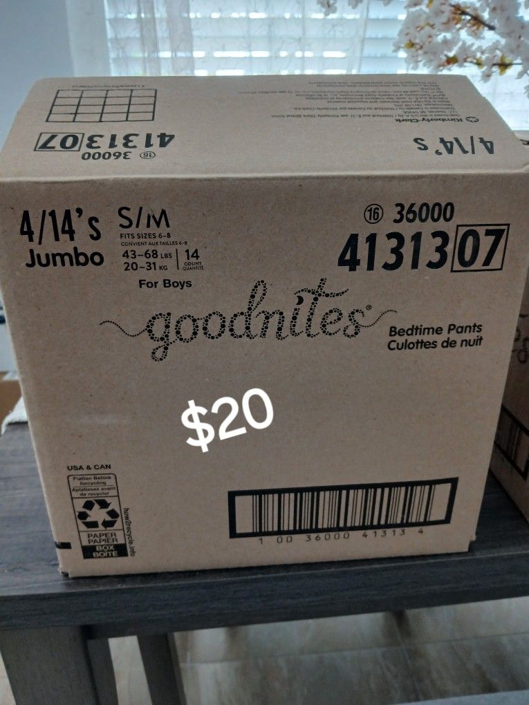 Goodnites For Boys Fits Sizes 6 - 8