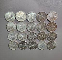 Silver eagles authentic $92 each (999.9 silver)