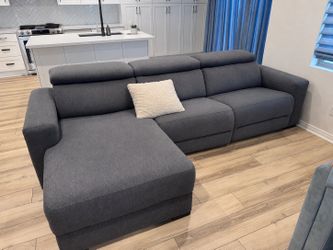 3 Piece Fabric Sectional Sofa With Chaise From Macys