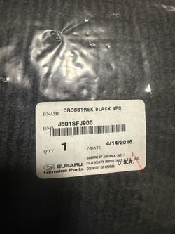 New OEM Genuine Subaru Crosstrek Floor Mats 2014 2015 2016 2017 2018 Black Woven