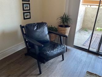 Pottery Barn Raylan Leather Chair