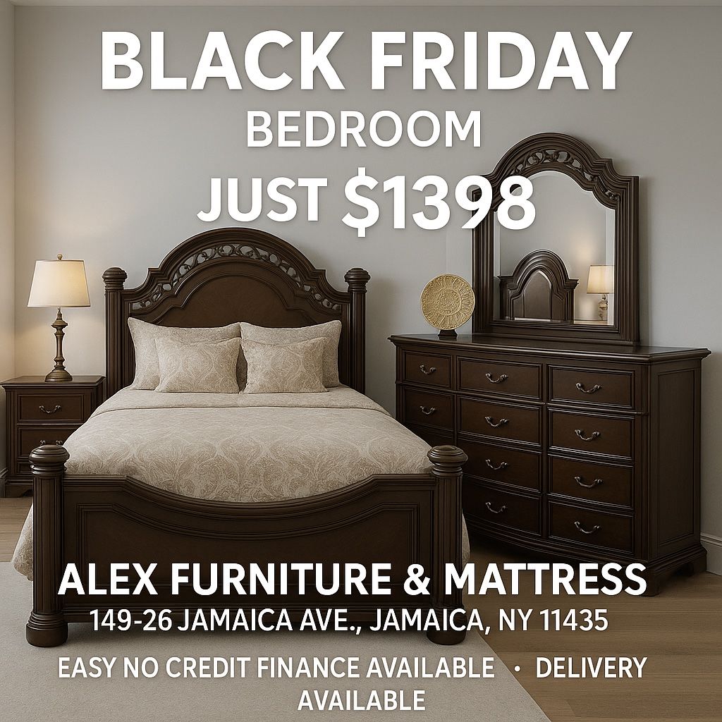 BLACK FRIDAY SALE! π₯ Get this beautiful 4-Piece Bedroom Set for ONLY $1,398!