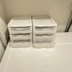 Small 3 Drawer Stackable Storage