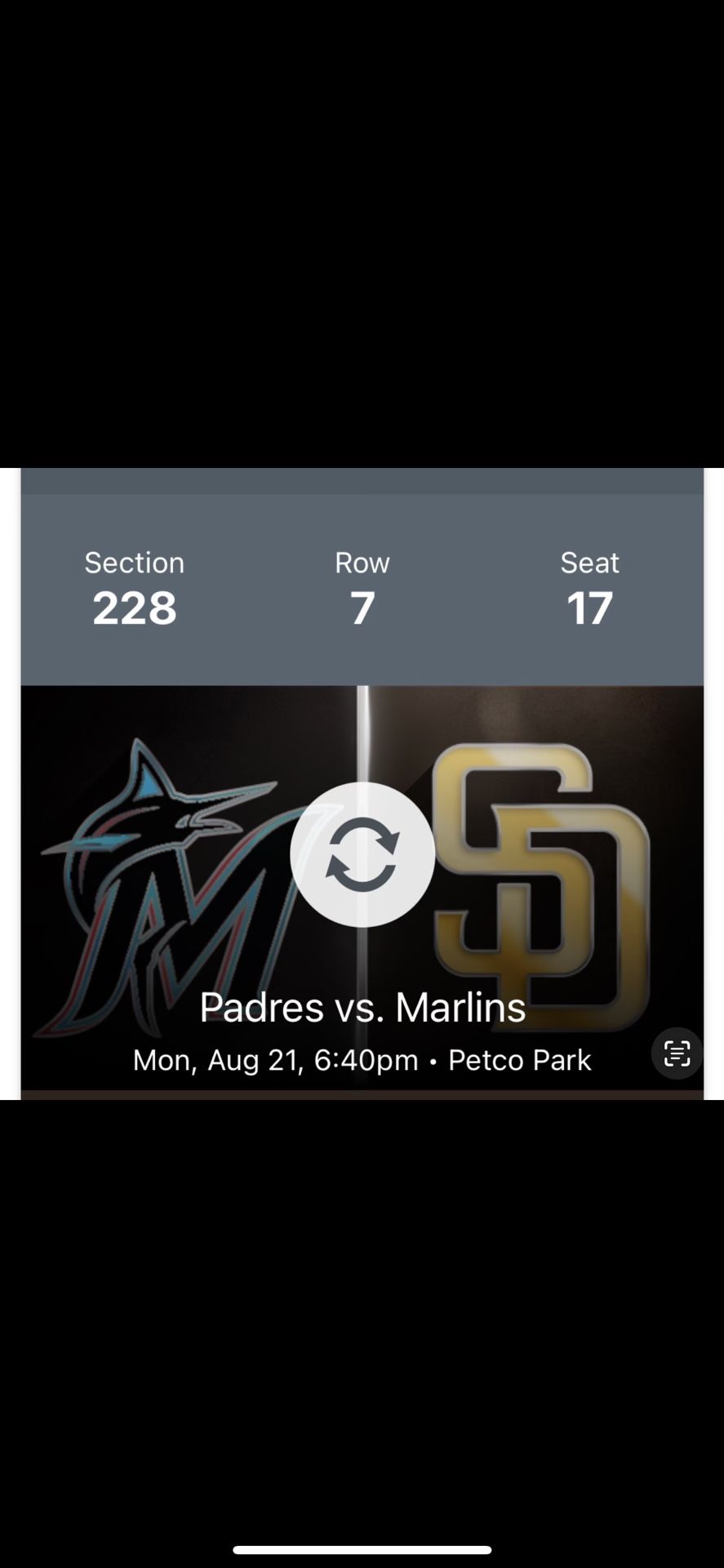Padres Season Ticket Seat