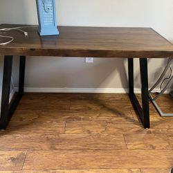 Wood modern console accent table desk
