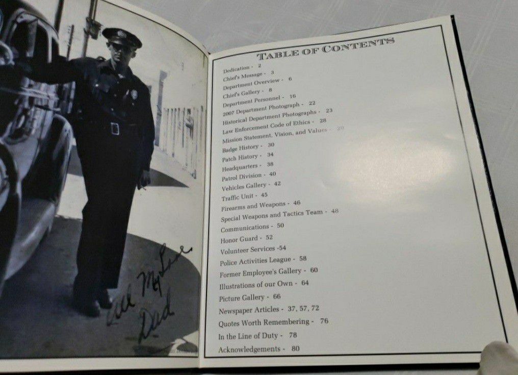 Awesome Collectible El Centro Police Department Centennial Anniversary Nineteen Eight Thru Two Thousand Eight Rare Hardcover Book