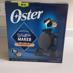 $30 Unused Oster Vertical Waffle Maker w/ Titanium-infused Duraceramic Coating