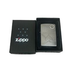 Zippo Stamped Spade Grey Dusk Picket Lighter