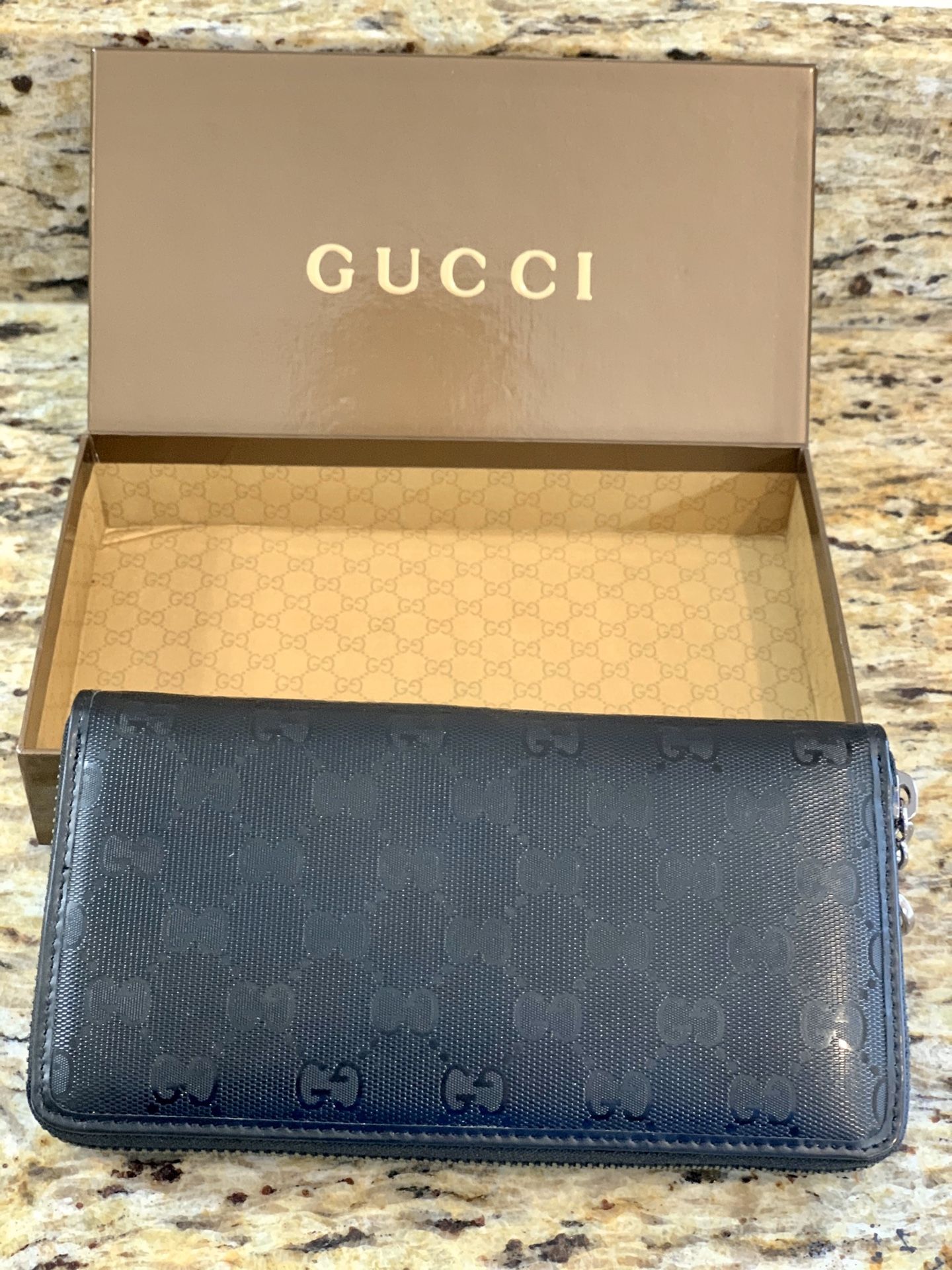 Gucci Women’s Canvas Zip Around Wallet