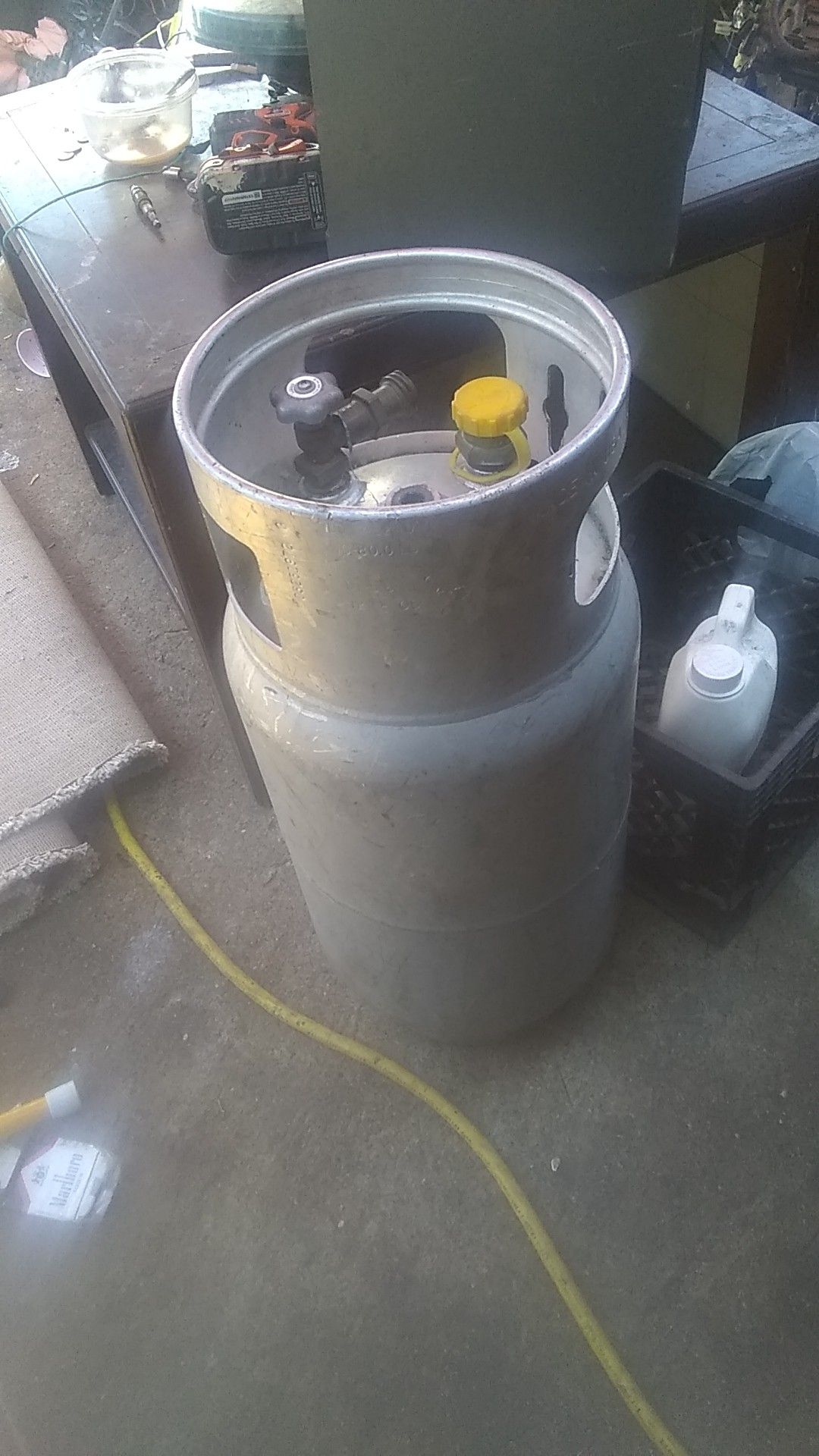 Propane tank up-to-date 3/4 full