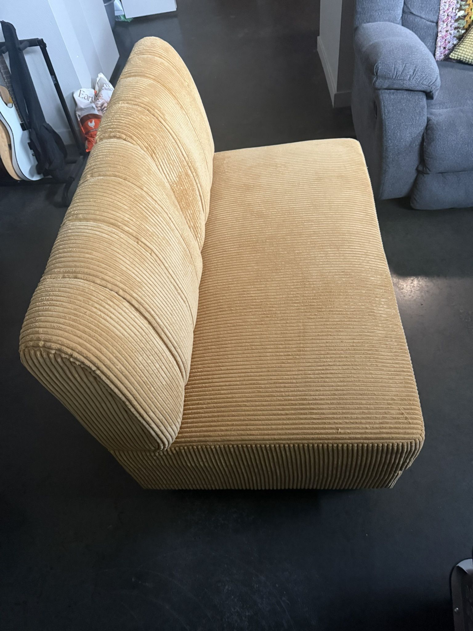 Modern 48''  Ginger Corduroy Loveseat - Like new