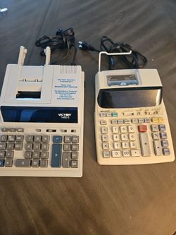 USED VICTOR 1460-3 AND SHARP EL- 1801V PRINTER