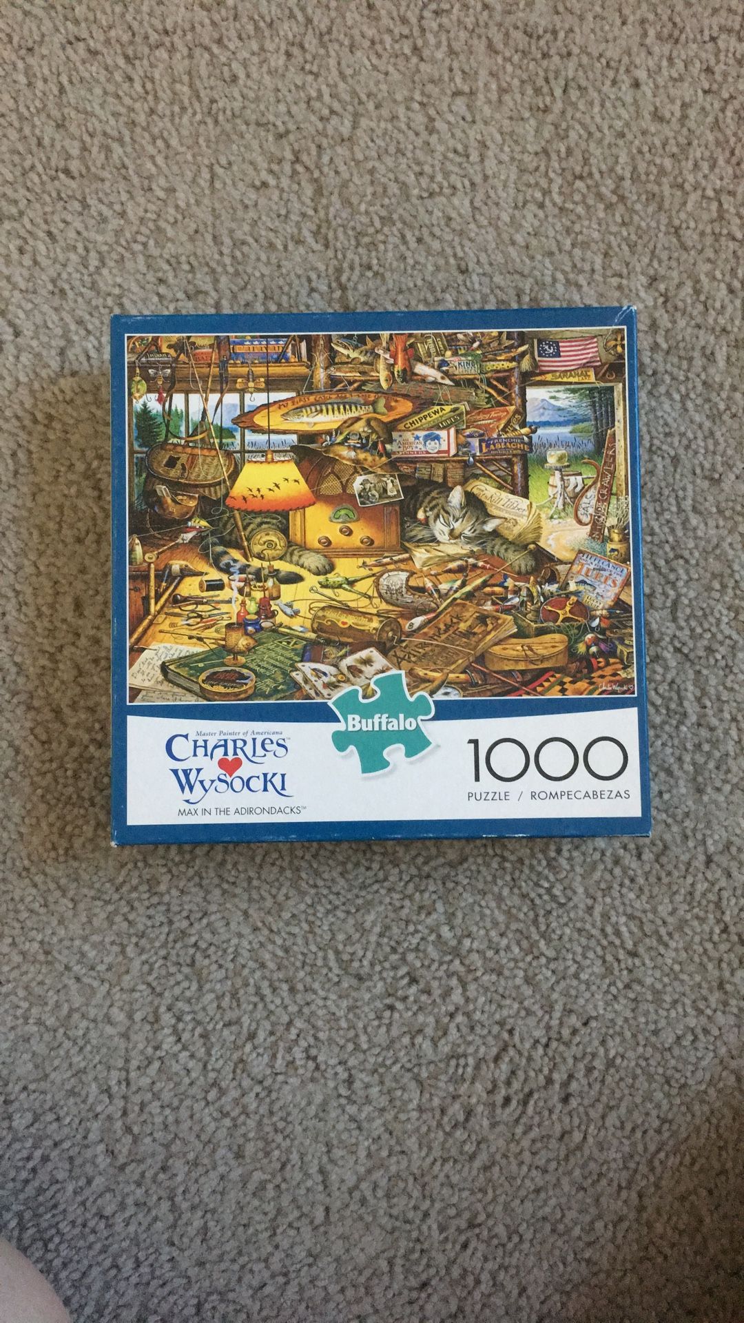 Jigsaw Puzzle MAX IN THE ADIRONDACKS Buffalo NO MISSING PIECES