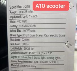 A10 Electric Scooter
