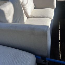 Free Love Seat With Ottoman