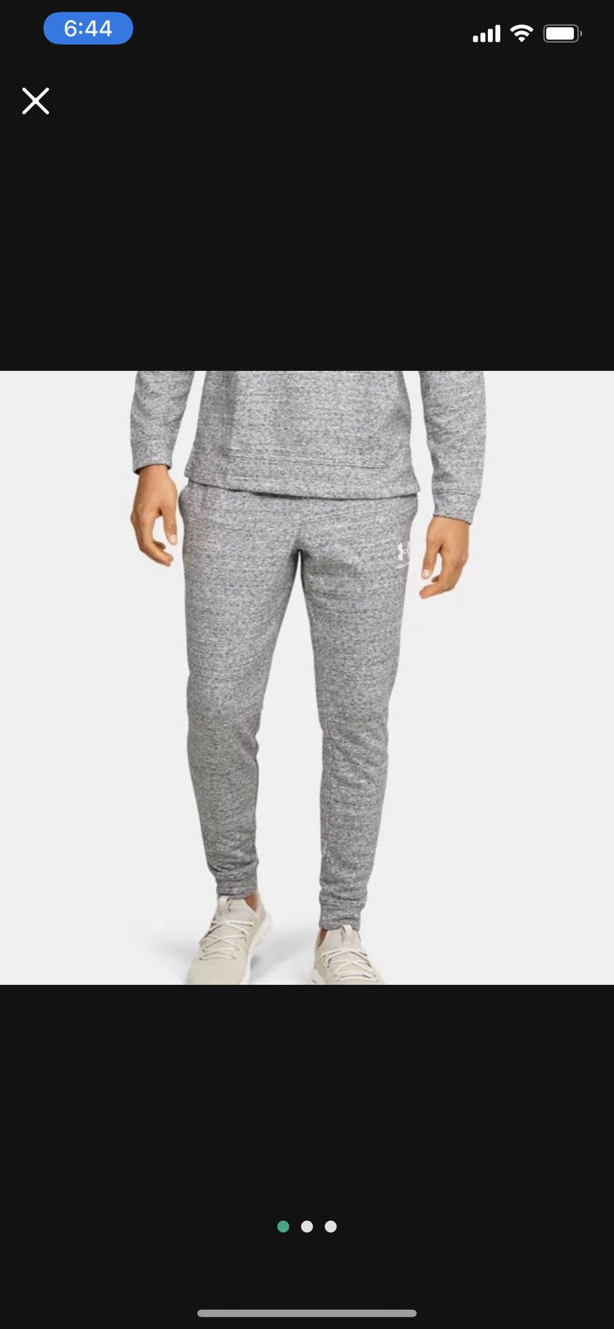 Men's Under Armour French-Terry Joggers XL Retails $50.00