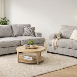 🔥 LUXURY LOVESEAT + OVERSIZED CHAIR SET + DESIGNER PILLOWS 🔥