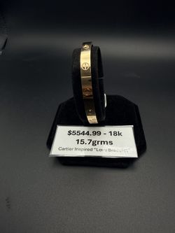 Cartier Inspired “Love Bracelet 18k